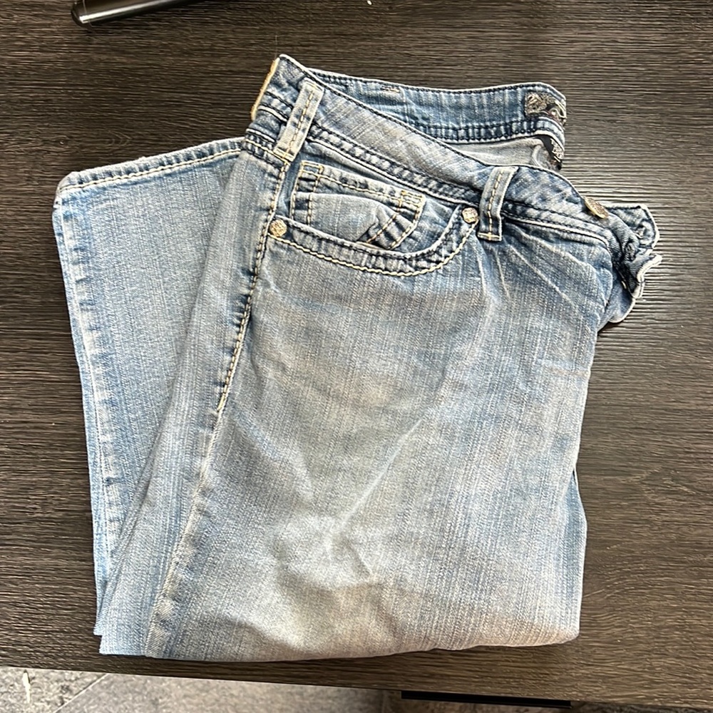 Silver capris